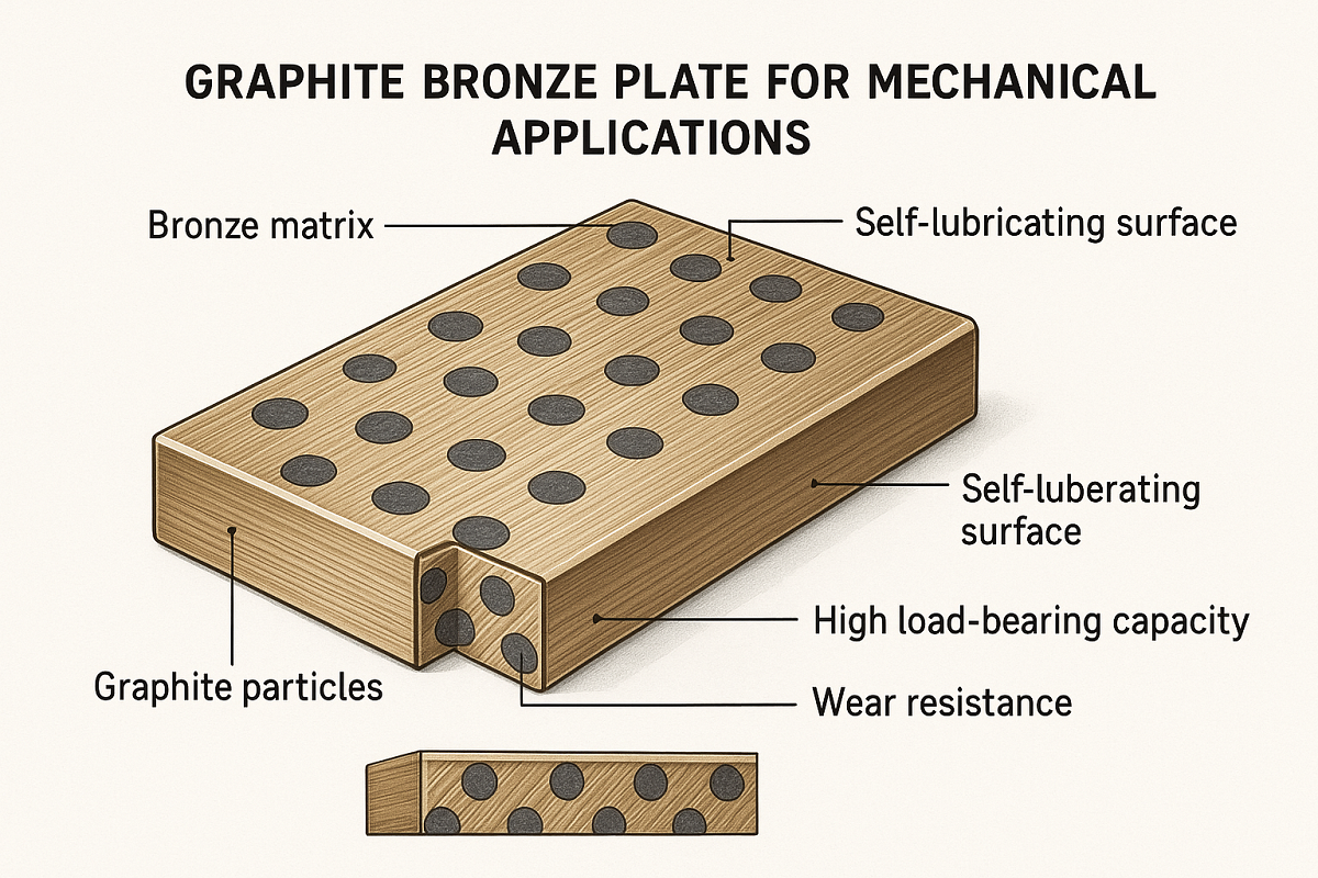 ¿Qué es una placa de bronce de grafito y cómo se fabrica?